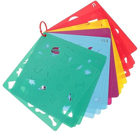 HAPINARY 20blätter Geometrie-schablonen Aus Malschablone Diy-bastelzubehör Zeichenvorlage Scrapbook-schablonen Für Heimwerkerprojekte