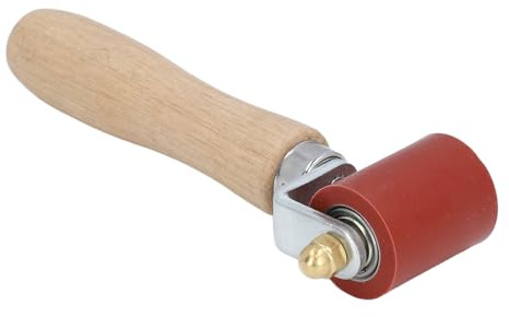 LOCADENCE Seam Roller, Professional Seam Hand Pressure Roller with Ergonomic Handle, High Temperature Resist Silicone Seam Pressure Roller for Roofing PVC Welding (Red)