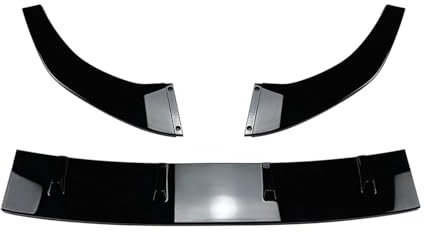 Auto Bumper Frontspoiler Für VW Für Golf 7 Für MK7 Für GTI R Für 2013 2014 2015 2016 Auto Frontspoilerlippe Unteres Splitterblatt(Gloss Black)