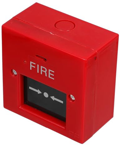Gatuida Botón De Alarma contra Incendios De Salida De Emergencia Repuesto para Liberación De Puerta Interruptor De Seguridad para Romper Cristales Botón De Apertura De Puerta De