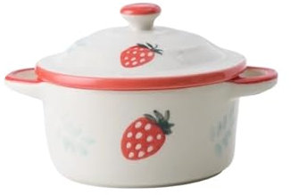 MZPOZB Ceramic Soup Tureen Multifunctional Kitchen Ceramic Bowl With Lid Exquisite Double-eared Noodle Ramen Salad Steamed Bowls High Appearance Tableware(Color-A)