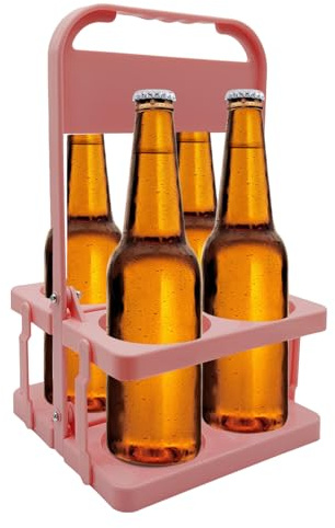 Portabottiglie per bottiglie - portatore porta bottiglia | Porta di bottiglie di birra | Cesto di organizzatore botle multiuso pieghevole per giri per esterni per la scuola di palestra viaggi e usi qu