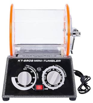 Buffer. KT-6808 3KG Rotary Tumbler Polisher for Jewelry, Gems, Coins & Metal Hing, DIY Mini Drum Rotation Polishing Machine .Cleaning Machine