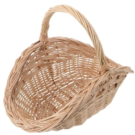 WEKADRIN Cesta De Almacenamiento De Mimbre Para Cesta De Verduras Para Organizar Frutas y Verduras Cocina o Jardín
