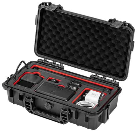 XLSBZ Vattentät väska för DJI Osmo 360 kamera, dubbla lager hårt skal väska bärväska för DJI Osmo 360 kameratillbehör