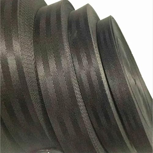 WEOKDFHA sadelgjord 10 meter nylonväv säkerhetsbälte dator jacquardband ryggsäck band sömnad väska tillbehör (kaffe 25 mm)