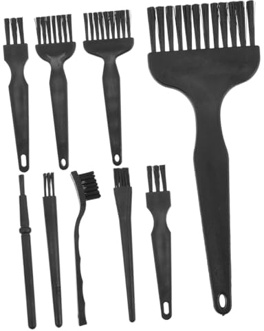 COLLBATH 8 Stück Reinigungsbürsten für Rasierapparate und Trimmer aus Schwarzem Pp Material Leicht zu Tragen für Reisen und Geschäftsreisen