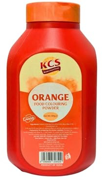 KCS Orange Food Colour 500g – Premium Quality Food Dye for Baking, Cooking & Decoration | Ideal for Cakes, Sweets, Desserts & Beverages