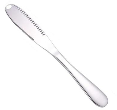 Butter Knives 10pcs Stainless Steel Spreader Knife Kitchen Gadgets Cuchillo De Mantequilla(Silver)