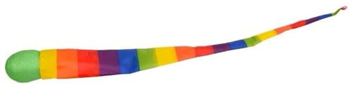 Rainbow Tail Ball - 62 cm mjukt bomullssilke tyg sport komet boll | Interaktiv leksak att och | Motorisk pedagogisk utveckling för skolor, camping