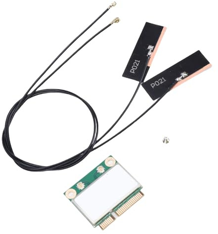 Cosiki Tarjeta de Red WiFi 6 5.3, Adaptador Inalámbrico Mini PCIE de 1800 Mbps, Tarjeta de Red de Doble Banda con 1200 Mbps 5 GHz y 574 2,4 GHz, Ideal para PC