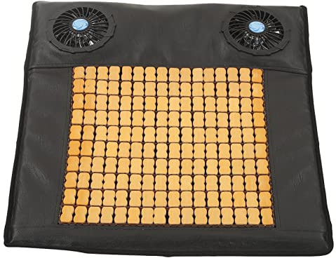 Wangcmcol Coussin de siège ventilé avec ventilateurs 5V et 2 ports USB, réglable et amovible, pour voiture ou bureau.