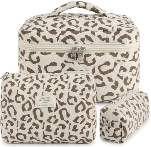 kulturtasche mädchen Teenager 3er Set Kosmetiktasche Damen Make up Tasche Reise Organizer mit Fächern für Reisen und Alltag