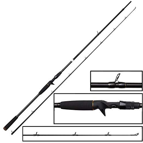 Savage Gear SG2 Power Game BC Rute, Angelruten, Spinnruten, Raubfisch, Hecht, Barsch, Forelle, Zander, Unisex, Schwarz, 2.59m | 70-150g