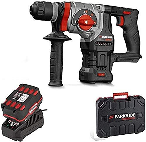 Parkside PERFORMANCE - Marteau combiné sans fil - 20 V PKHAP 20-Li - Avec batterie 4,0 Ah, chargeur et mallette