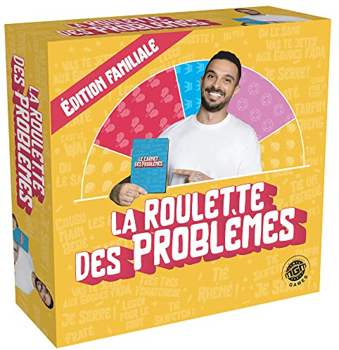 MGM Games - Roulette des Problèmes Edition Familiale - 141313 - À Partir de 14 Ans Jaune