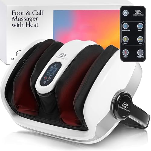 Cloud Massage Shiatsu Foot Massager for Pain Relief - Foot Massager Machine for Relaxation (LLTIM01, White)