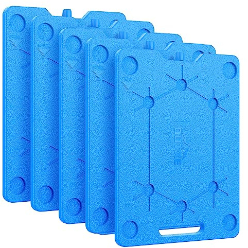 OUTXE 5 Stück Cooler Kühlakku, kühltasche und kühlbox klein - Kühlakkus für Kühltasche- Extra Dünn & Lange Kühlleistung für unterwegs