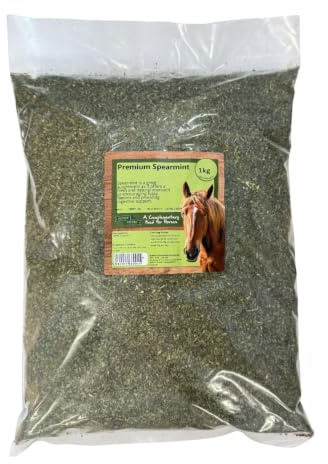 Horse Herbs Premium Spearmint 1kg Bag | Equine Feed Supplement for Horses & Ponies, Mint, Appetite