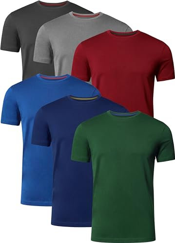 FULL TIME SPORTS T Shirt Herren 6er Pack Tshirt FTS-634-PACK-T1-L