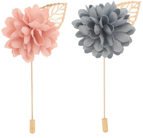 OATIPHO 2stücke Teiliges Stoffblumen Brosche Für Ansteckblume Für Braut Und Bräutigam Lebensecht Leicht Und Komfortabel Für Hochzeiten Und Besondere Anlässe