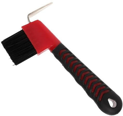 CORHAD 3pcs Horse Grooming Kit Hoof Brush Hoof Pick Equestrian Grooming Tools Equine Care Random Color