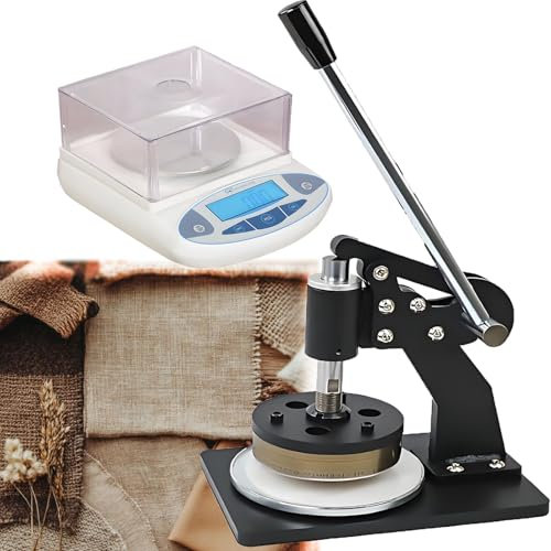 Taglierina per campioni di polvere pressata a mano, taglierina per campioni di tessuto trapuntato con superficie di taglio di 100 cm2, base antiscivolo + corpo in metallo + lama in acciaio