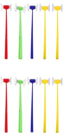 HANABASS Lot de 10 Jouets ÉDucatifs Montessori Marteau Ventouse pour Apprentissage PréCoce Jeux De Rimes Tri des Couleurs Et DéVeloppement Moteur Fin pour Enfants PréScolaires