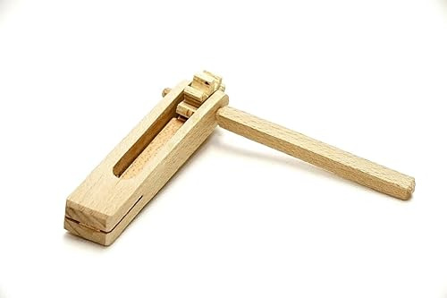 El Natural Produkte aus der Natur Ratsche Holz Krachmacher Karneval Knatter Fußball Instrument Musik Rassel Lärm