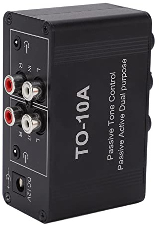 TOPINCN Elektronischer Mini-Audio-Stereo-Vorverstärker mit Höhen- und Bass-Lautstärkeregelung für PC-Benutzer