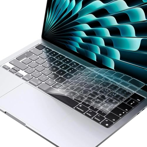 1 Pcs Universal Silicone Keyboards Protective Film, Keyboard Cover Compatible, for Office, Home, Travel, Laptops, European Version 21 Models 14/16pro (A2442/A2485)