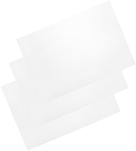 Angoily 3 Stück A4 Durchsichtige PVC Kunststoffplatte 210x297mm 1mm Dünn Transparente Bastelfolie für Bilderrahmen und Selbstgemacht Projekte