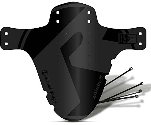 Riesel Design Schlamm PE Mountainbike Enduro Style Parafanghi Anteriore e Posteriore, Stealth