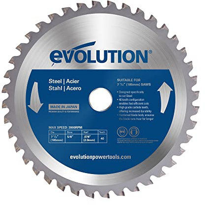 Evolution Power Tools M185TCT-40CS, Mild Steel, 185mm