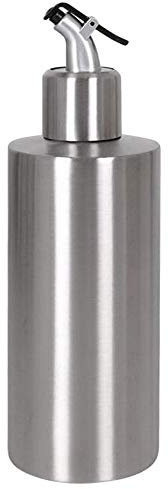 Space Home - Oliera da Tavola Salvagoccia in Acciaio Inossidabile per Olio e Aceto - Oliera Multifunzione per Olio e Aceto - Dosatore Olio Cucina - Bottiglia di Dispenser Olio - 350 ml