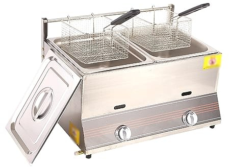 LXURY Friteuse Professionnelle à Gaz, Panier Extérieur pour Frites, Dinde, Beignets, Restaurant de Cuisine à Domicile