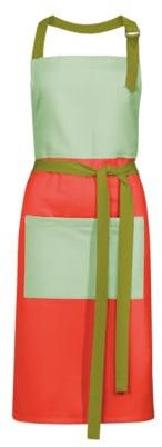 REMEMBER Koch und Küchenschürze Berry aus 100% Baumwolle mit Taillenbänder