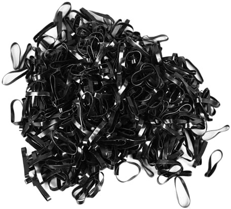 450 Pièces D'élastiques pour Chevaux, Bandes élastiques Souples et Multifonctions de qualité Supérieure pour Fournitures de Chevaux de Ferme (Noir)