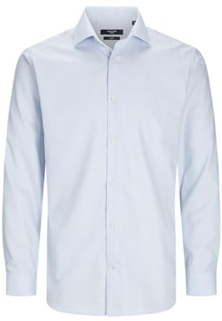 JACK&JONES JPRBLAPARKER Check Shirt L/S SN Camisa, Chambray Blue/Checks:Slim FIT, XL para Hombre