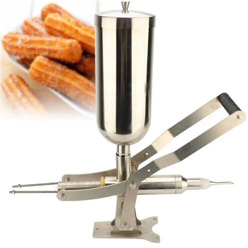 4.5L Donut Filler Machine, 304 Stainless Steel Spanish Churro Dessert Filler Maker, Commercial Doughnut Jam Filling Machine Latin Fruit Injector Jelly Cream Filling Machine