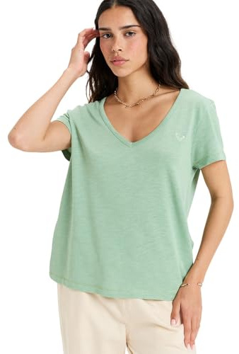 Roxy Haut en Tricot Manches Longues is Flowing Top V Vert S