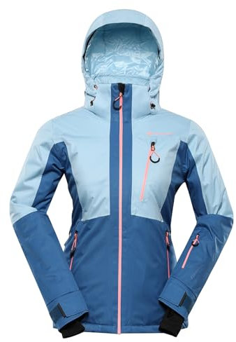 ALPINE PRO REAMA Damen Skijacke mit Kapuze, Snowboardjacke, Wasserdichte und Atmungsaktive Jacke, Freizeitjacke