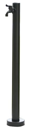 YZMJXNYY Schwarz Wassersäule Garten, Wasserzapfsäule Edelstahl,Frostsicherer Außenwasserhahn,Standbrunnen Garten, Zur Gartenbewässerung Und -Bewässerung(Black,95cm/37.4in)