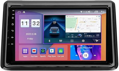 Generico Autoradio Touchscreen Android 12.0 per N-Oah 2014-2020 Navigazione satellitare GPS 9'' Touchscreen Lettore multimediale Dvd Ricevitore FM BT con 4G 5G WiFi SWC DSP Mirror Link Carplay M500S