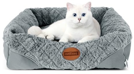Nobleza Cama Gato, Cama de Invierno para Mascotas Lavable, Cama Suave y Cómoda, Ideal para Perros y Gatos