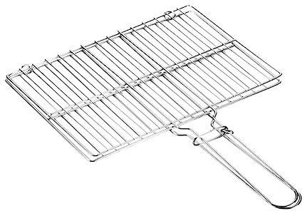 Milisten Panier à Grillades pour Barbecue Extérieur Panier à Poisson Accessoire De Barbecue Stable