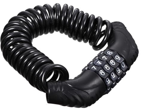 ibasenice Kleines Fahrradschloss Mit Zahlenkombination Für Lenker Rahmen Gepäckträger Flexibles Kabelschloss Für Helm Und Mountainbike Passwort-sicherung Gegen Diebstahl