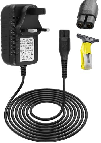 5.5V Window Vac Charger Compatible with Karcher WV6 WV1 WV2 Plus WV5, Vacuum Cleaner Charger Cordless for Plus WV55 WV60 WV70 WV75 Plus (600mA)