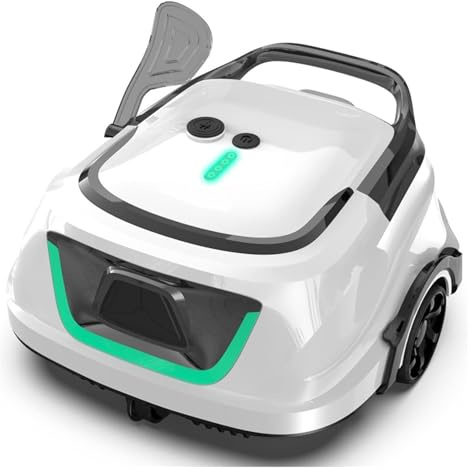 AYJYZHIAG Aspiradora de Piscina A1 for Piscinas elevadas, Robot limpiafondos inalámbrico con 120 Minutos autonomía y Doble filtración