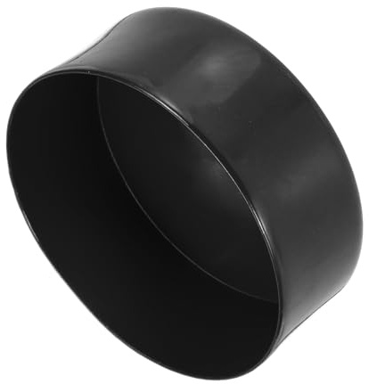 QUARKZMAN Gummi Endkappen 145mm ID x 50mm H PVC Kunststoffkappe Gummikappen Rund Schutzkappen Abdeckung Fußkappen für Stuhlbeine Tischbeine Möbel Schrauben Rohr Zaunpfosten Schwarz